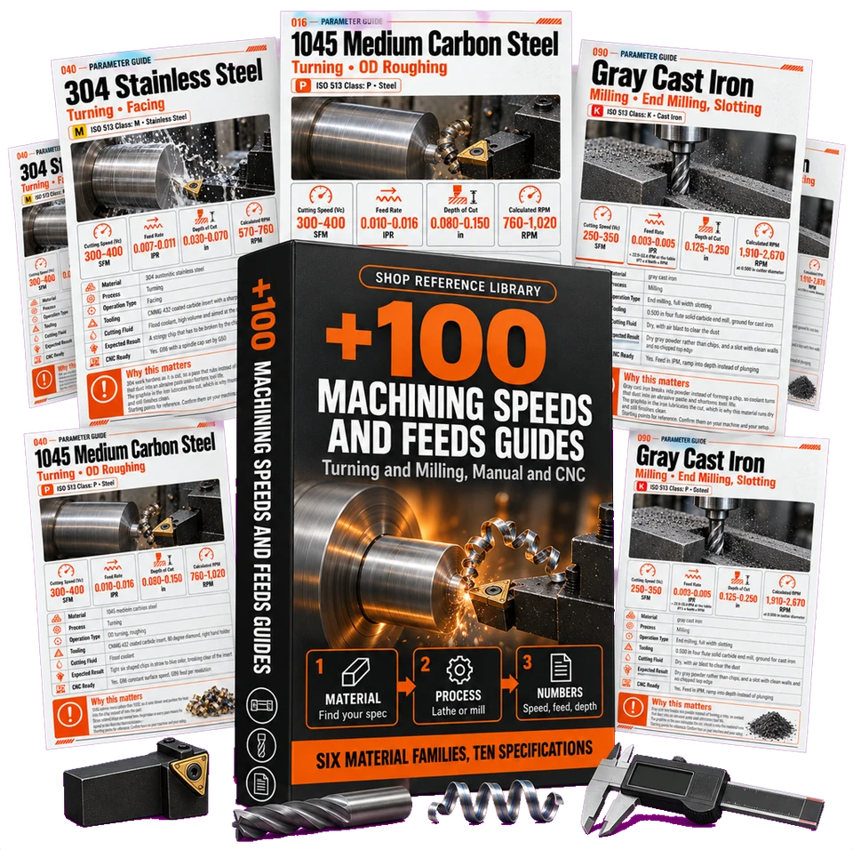 Basic Plan, the 100 Machining Speeds and Feeds Guides